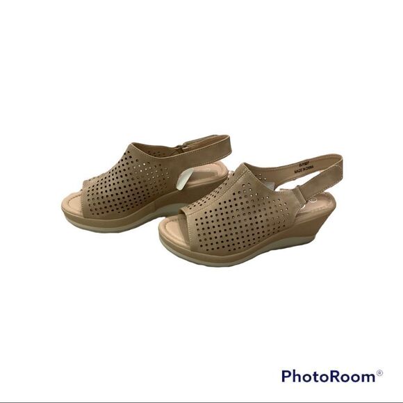 Jeossy woman’s platform sandal nude size 7 - Picture 2 of 4